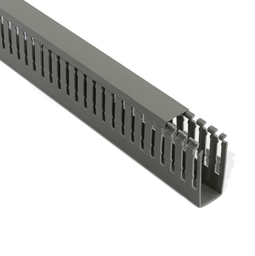 картинка Кабель-канал перфорированный самоклеящийся 40х60 серый (паз 5мм,  зуб 7мм) REXANT от магазина Сантехстрой