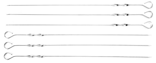 картинка Шампуры KRAFTOOL ″EXPERT″ плоские, усиленные, нерж. сталь 2мм, длина 600мм, в блистере, 6шт от магазина Сантехстрой