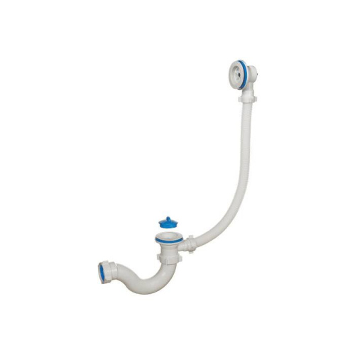 картинка Слив-перелив для ванны трубный с пробкой 1 1/2"x40 выпуск с пластиковой решёткой D=70мм Орио А-7008 от магазина Сантехстрой
