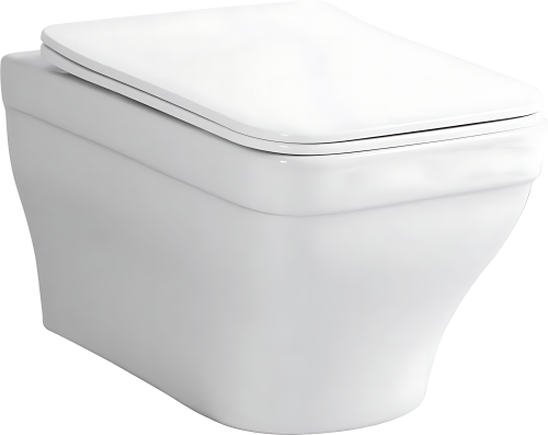 картинка Elegant W Унитаз с сидением (Soft Close-SLIMSEAT) подвесной с Rimless (280960) от магазина Сантехстрой