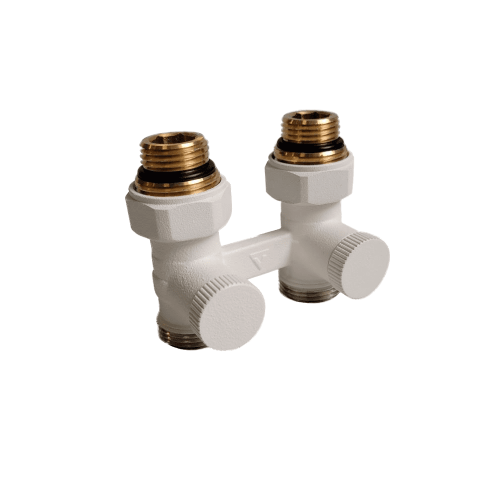 картинка Узел нижнего подключения КЗТО PREMIUM 1/2ʹ х 3/4ʹ Eurokonus, прямой RAL 1T104S9016 от магазина Сантехстрой