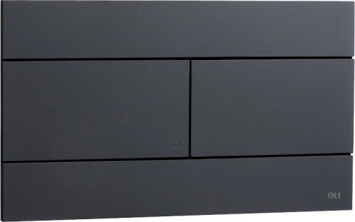 картинка Кнопка смыва Oli Slim 25.5х0.6х15 для инсталляции, пластик, цвет Черный (CG23000886040) от магазина Сантехстрой