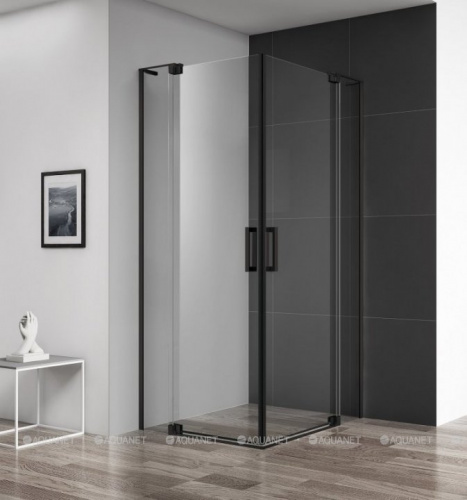 картинка Душевой уголок Cezares Slider 100х100 A-2-90/100-C-NERO от магазина Сантехстрой