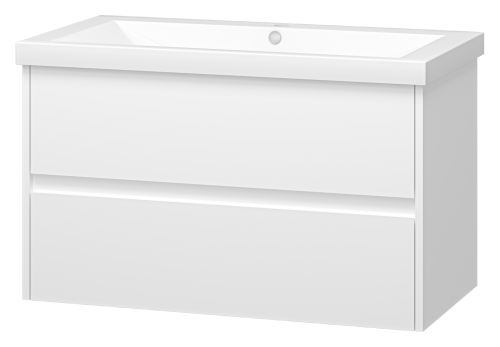 картинка Тумба с раковиной Алиса 90 подвесная + раковина Misty Алиса 90 от магазина Сантехстрой