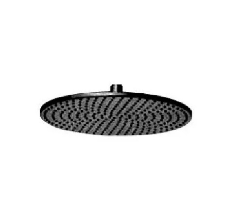 картинка Верхний душ, Fima Carlo Frattini, Showerhead, тип установки-настенный, потолочный, размер душевого диска, мм-300*300, форма-круглая, держатель-необходимо заказать, материал-латунь, цвет-черный матовый от магазина Сантехстрой