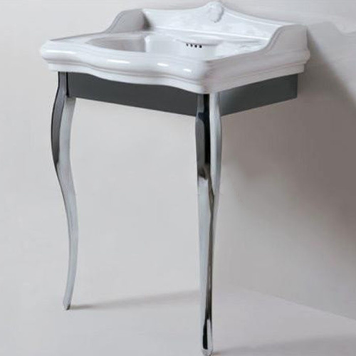 картинка AZZURRA JUBILAEUM раковина со спинкой 90*56см с 1 отв под смеситель, цвет белый от магазина Сантехстрой