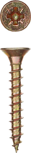 картинка Саморезы СУ-Ж универсальные, 45 х 3.5 мм, 65 шт, желтый цинк, ЗУБР от магазина Сантехстрой
