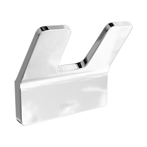 картинка Крючок двойной Lemark SMOOTH LINE для полотенец и халатов, хром (9711004) от магазина Сантехстрой