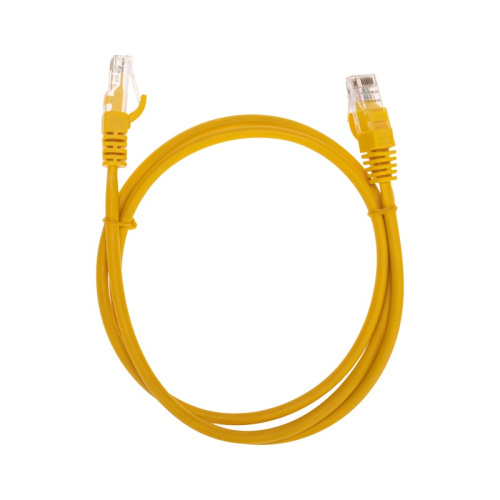 картинка Патч-корд U/UTP,  CAT 5e,  RJ45-RJ45, 26AWG, LSZH,  желтый,  1м REXANT от магазина Сантехстрой