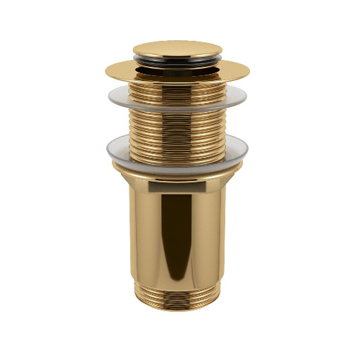 картинка Металлический донный клапан для раковины, без перелива 2039422 ALPEN (золото) от магазина Сантехстрой