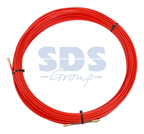 картинка Протяжка кабельная REXANT (мини УЗК в бухте),  стеклопруток,  d=3,5 мм,  25 м,  красная от магазина Сантехстрой