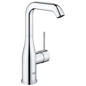 фотография смеситель для раковины grohe essence+ 23541001 высокий излив