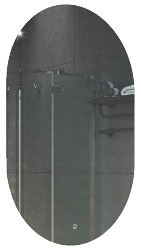 картинка Зеркало AZARIO Alone Arco 600х1000 влагостойкое с подсветкой, сенсорный выключатель с функцией диммера (CS00078967) от магазина Сантехстрой