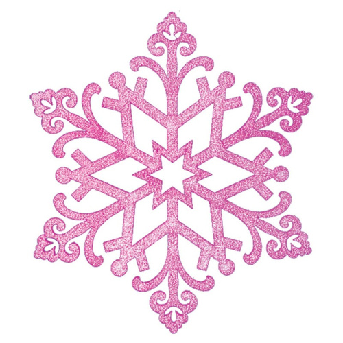 картинка Елочная фигура Снежинка Снегурочка,  82 см,  цвет фиолетовый от магазина Сантехстрой