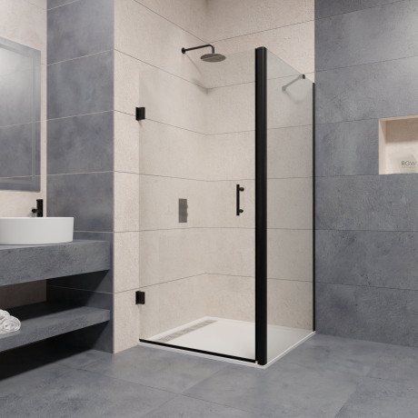 картинка Душевой уголок 90х100 см RGW PA-36-B (PA-06B+Z-050-2B+держатель) Passage 41083690-014 прозрачное от магазина Сантехстрой