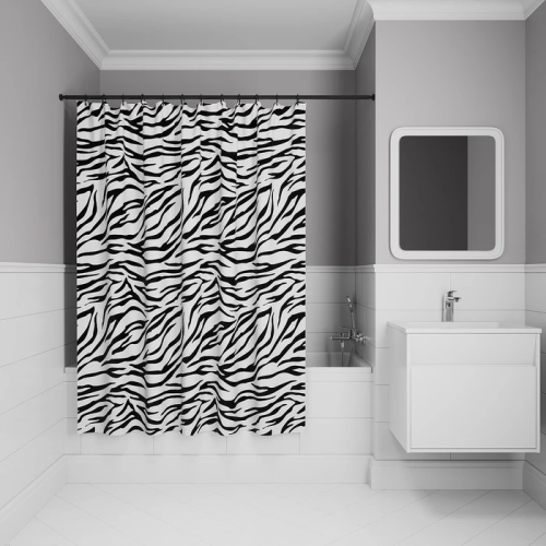 картинка Штора для ванной, 200x180 см, Полиэстер, IDDIS (BB03P18i11) от магазина Сантехстрой