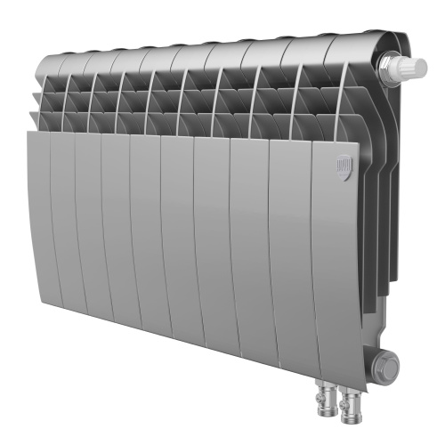 картинка Радиатор Royal Thermo BiLiner 350 /Silver Satin VR - 10 секц. от магазина Сантехстрой