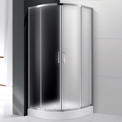 картинка Душевой уголок Cezares Molveno R-2 100х100 MOLVENO-R-2-100-P-Cr профиль Хром стекло рифленое от магазина Сантехстрой