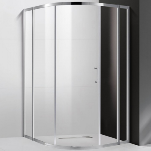 картинка Душевой уголок Cezares Molveno R-11 110х110 MOLVENO-R-11-90+20-C-Cr-IV профиль Хром стекло прозрачное от магазина Сантехстрой