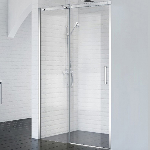 картинка Душевая дверь BelBagno Acqua 140 ACQUA-BF-1-140-C-Cr профиль Хром стекло прозрачное от магазина Сантехстрой
