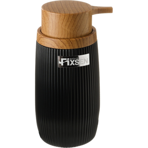 картинка Дозатор для жидкого мыла Fixsen Black Boom FX-411-1 Черный от магазина Сантехстрой