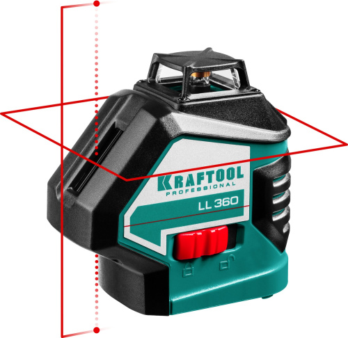 картинка KRAFTOOL LL360 нивелир лазерный, 2х360° , 20м/70м, IP54, точн. +/-0,2 мм/м, в коробке от магазина Сантехстрой