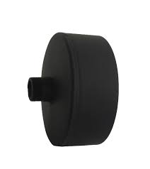 картинка Заглушка черная с конденсатоотводом d 200 0,7 мм КПД от магазина Сантехстрой