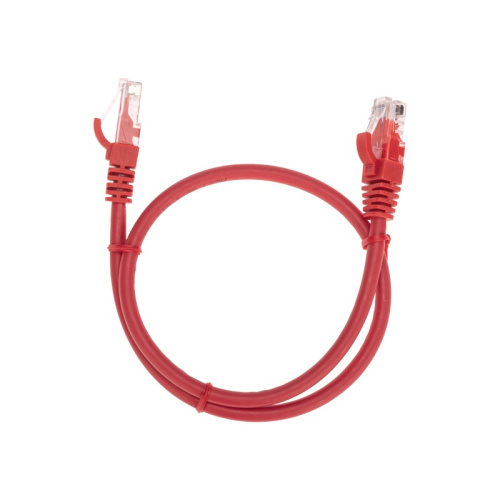 картинка Патч-корд U/UTP CAT 6, RJ45-RJ45, 26AWG, LSZH,  красный,  0.5м REXANT от магазина Сантехстрой