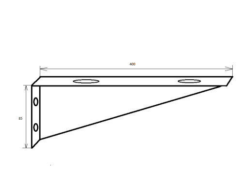 картинка Крепежный набор для прямых столешниц FLAT от магазина Сантехстрой