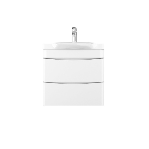 картинка M80FHX0652WG Like, База под раковину, подвесная, 65 см, 2 ящика, белый, глянцевая, шт от магазина Сантехстрой