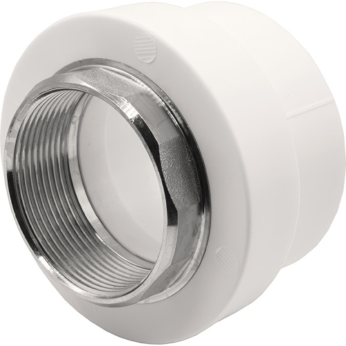 картинка Муфта THERMOLIGHT комбинированная PP-R ВР 63х2quot; под ключ белый (2/24) от магазина Сантехстрой