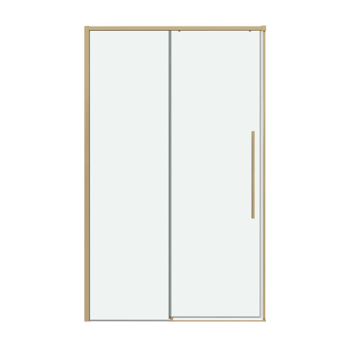 картинка Дверь в нишу 100.K33.01.120.32.00 Galaxy (120*195) золото сатин, стекло прозрачное, 1 место от магазина Сантехстрой