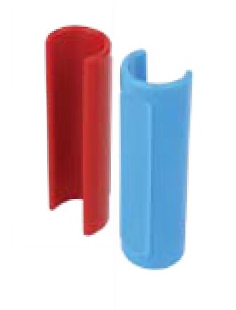 картинка Декоративная клипса для маркировки трубы (красная) D=20mm от магазина Сантехстрой