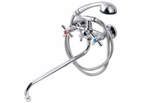 картинка Смеситель для ванны с душем FAUZT FZs-428-18 тип См-ВУДРНШлА от магазина Сантехстрой