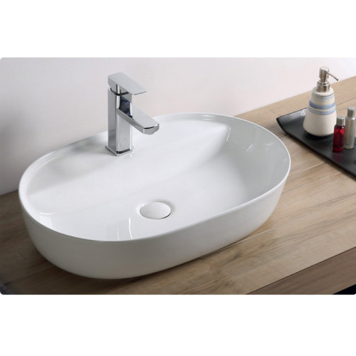 картинка Раковина накладная Azario 610x400x120 белый (AZ-2203 SP) от магазина Сантехстрой