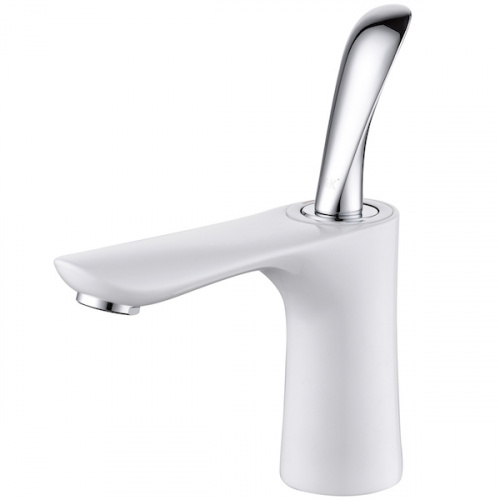 фотография смеситель для раковины d&k da1032156 белый
