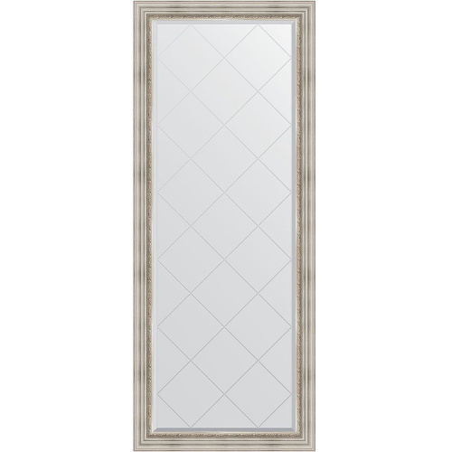 картинка Зеркало Evoform Exclusive-G Floor 201х81 BY 6318 с гравировкой в багетной раме - Римское серебро 88 мм от магазина Сантехстрой