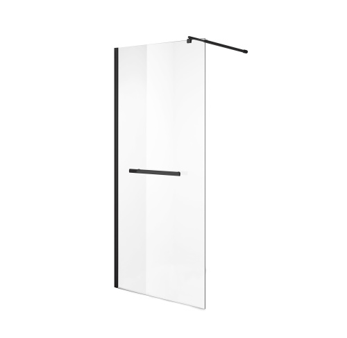 картинка Душевая перегородка Niagara Nova NG-681-11ВLACK (110х195) черный,стекло прозрачое,1 место от магазина Сантехстрой