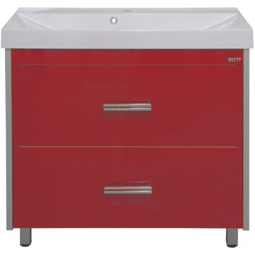 картинка Тумба с раковиной Misty Джулия Qvatro СО000004174 90 красный от магазина Сантехстрой