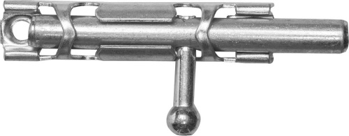 картинка Шпингалет накладной стальной ″ЗТ-19305″, малый, покрытие белый цинк, 65мм от магазина Сантехстрой