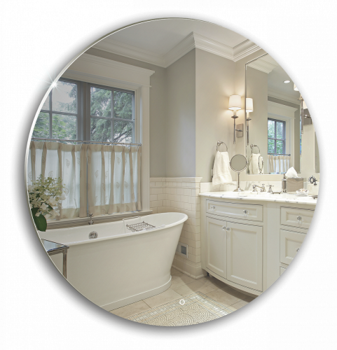 картинка Зеркало AZARIO Саванна d770 c подсветкой и диммером, сенсорный выключатель (ФР-00000954) от магазина Сантехстрой