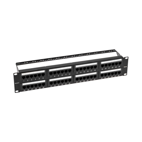 картинка Панель коммутационная с кабельными органайзерами 19",  2U,  48 портов, UTP,  RJ-45, CAT 5e REXANT PRO от магазина Сантехстрой