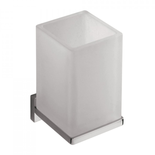 картинка Colombo Look Стакан, цвет: хром/матовое стекло от магазина Сантехстрой