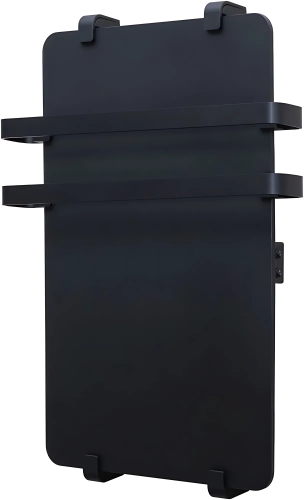 картинка Полотенцесушитель электрический Allen Brau Infinity 100x44 с рейлингом 2.0 и креплением, черный матовый от магазина Сантехстрой