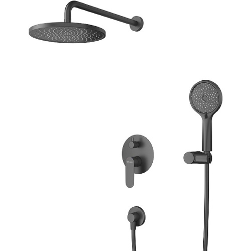 картинка Душевая система Cezares Stylus STYLUS-DSET-NOP Черная матовая от магазина Сантехстрой