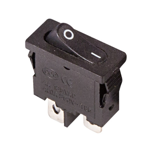 картинка Выключатель клавишный 250V 6А (2с) ON-OFF черный Mini (RWB-103, SC-766, MRS-101-5) REXANT от магазина Сантехстрой