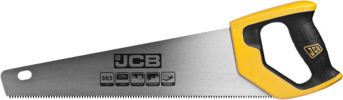 картинка Ножовка JCB по дереву, полотно из стали SK5, 3-х гранные зубья, двухкомпонентная рукоятка, 375мм от магазина Сантехстрой