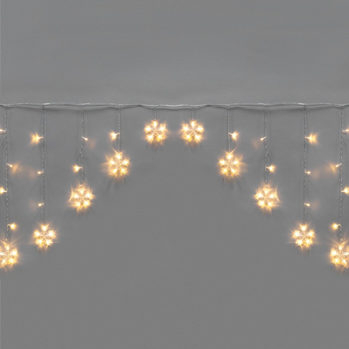 картинка Гирлянда Арка со звездами 2,5х1,2м,  136LED,  теплый белый,  с контроллером 8 режимов,  230В NEON-NIGHT от магазина Сантехстрой