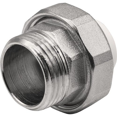 картинка Муфта THERMOLIGHT комбинированная разъемная PP-R НР 20х1quot; белый (10/160) от магазина Сантехстрой