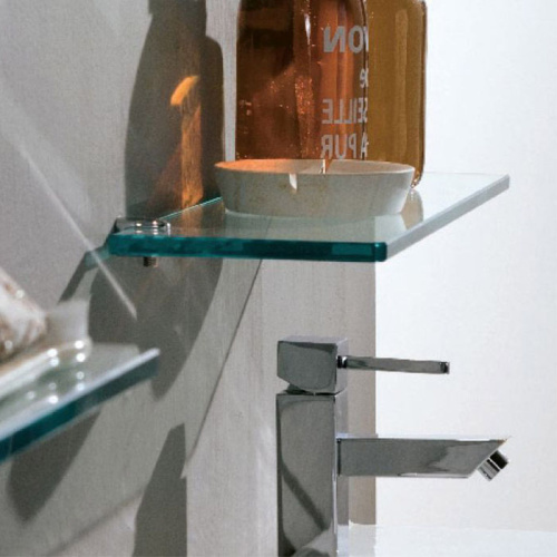 картинка IDEA STELLA/IDEA  полочка под зеркало стеклянная 115 мм от магазина Сантехстрой